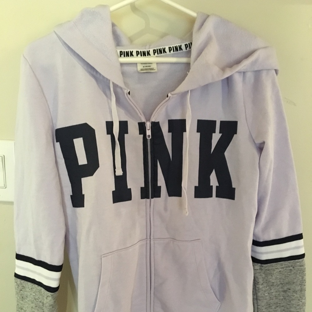 PINK zip up sweatshirt